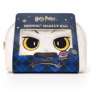 Harry Potter Hedwig Makeup Bag & Lip Balm Set NWT
